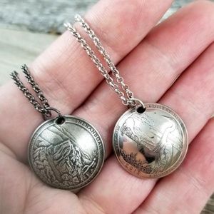 midnight jo Jewelry - Domed National Park Quarter Necklace midnight jo Jewelry - Domed National Park Quarter Necklace